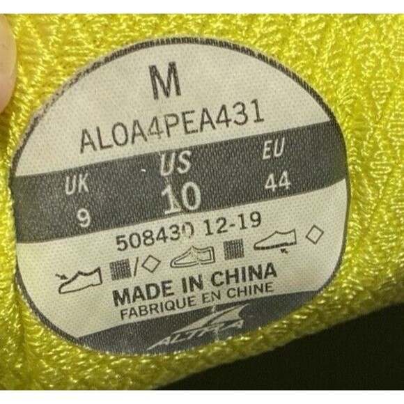 Altra Provision 4.0 Running Shoes Blue Yellow Foot Shape Men’s Size US 10 - Picture 8 of 8